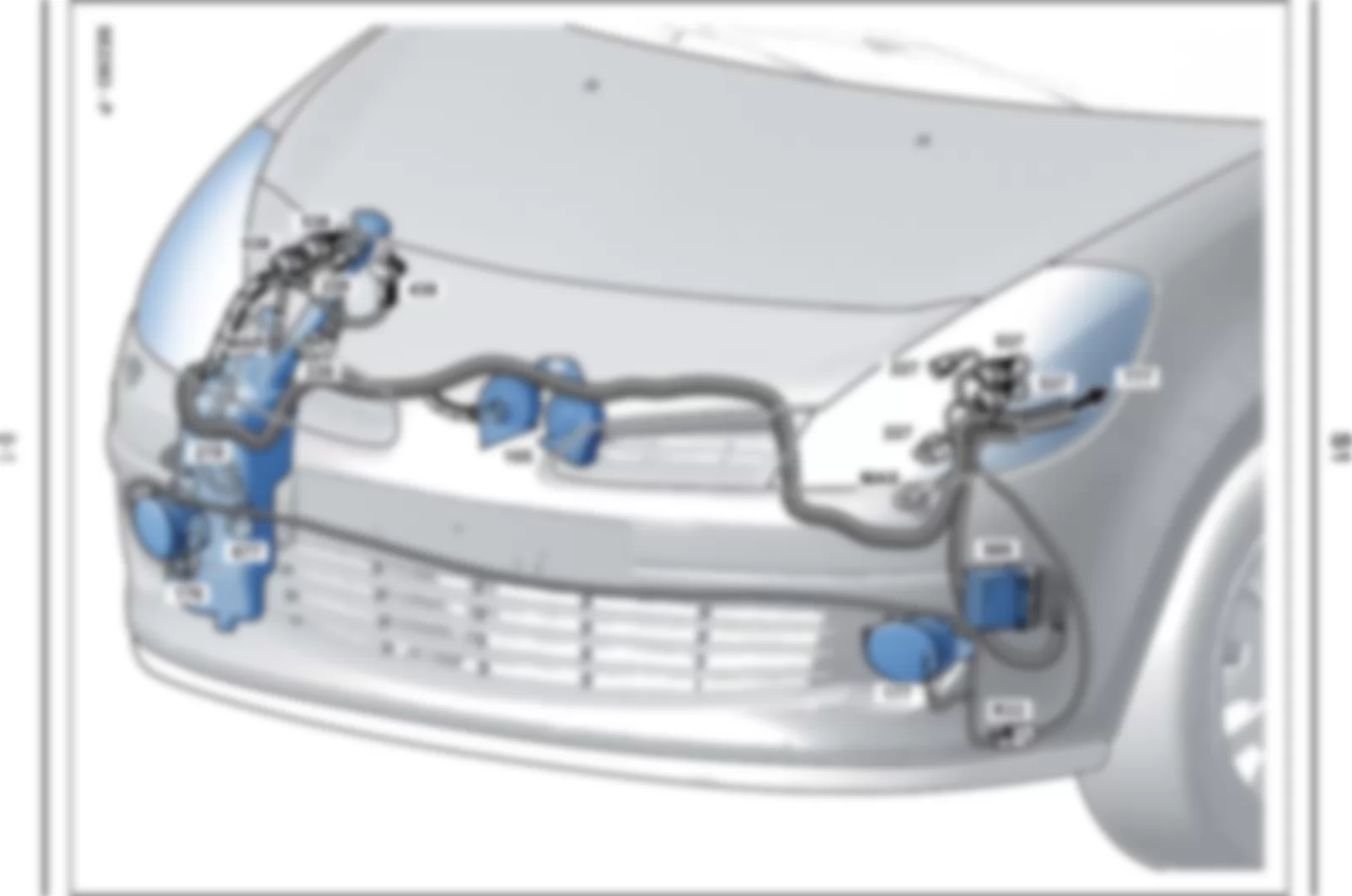 Электросхема БЛОК ПРЕДОХРАНИТЕЛЕЙ И РЕЛЕ МОТОРНОГО ОТСЕКА для Renault ...
